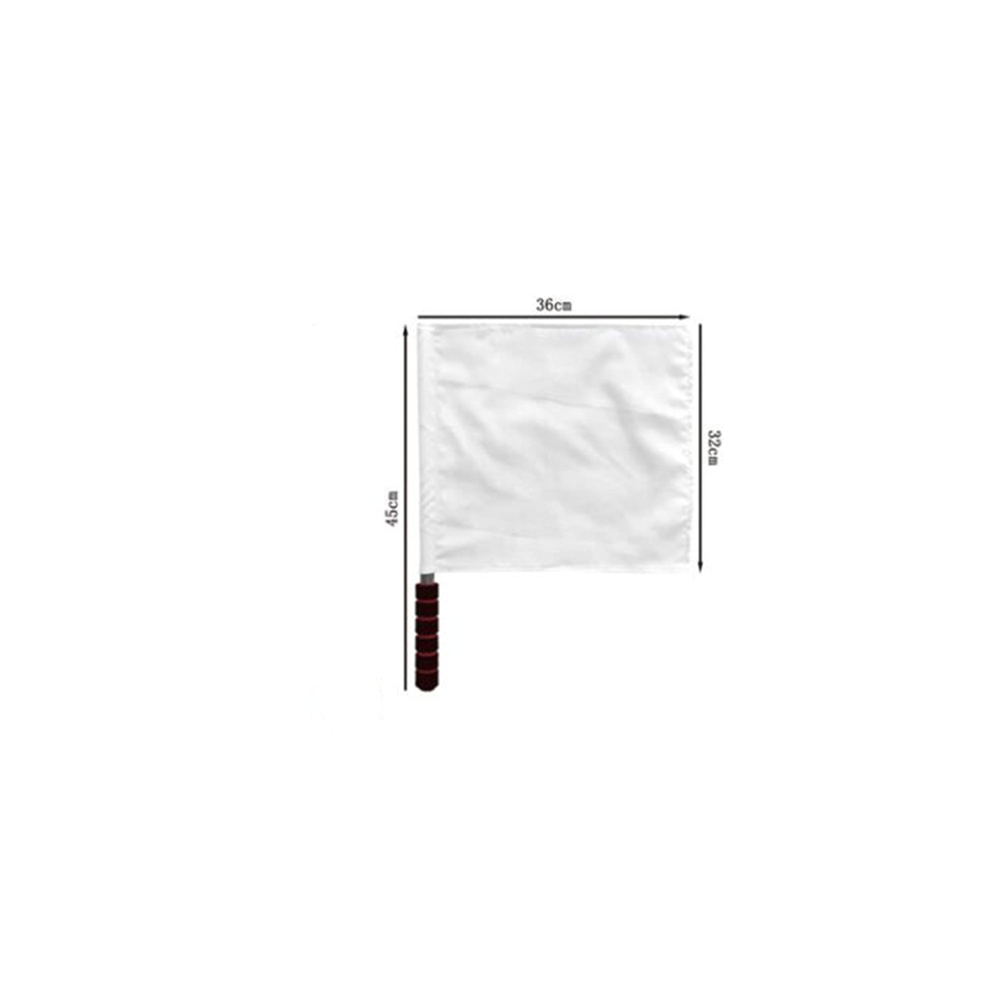 Bandera de Fútbol Bandera de Juez de Línea 2uds, Bandera Árbitro con Bandera del árbitroBolso de Almacenamiento（blanco0