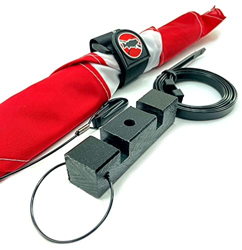 Dive Flag Mounting Kit - All The Tools Needed To Tie Flag To A Buoy Or Float For Spearfishing Snorkeling Scuba Diving Freediving And Water Sports #TOP3