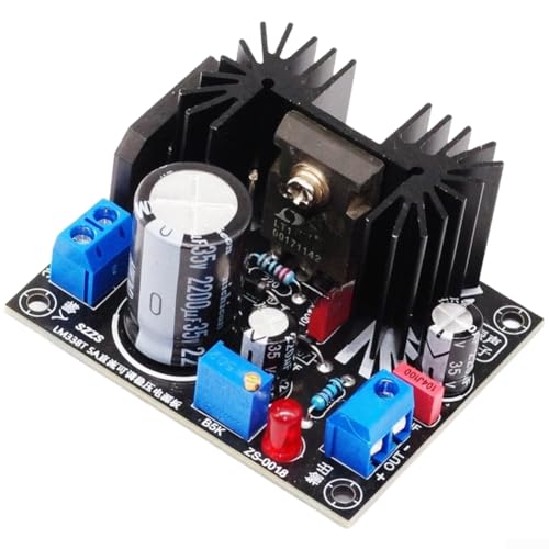 Image of Caswynlife Adjustable Linear Regulated Power Supply Board, For LM317 LM338 LT1083, DC 1.25V-37V High Current Module With Heatsink, Compact PCB, For Electronics Projects(LT1083)