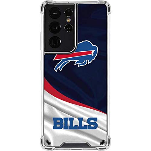 Skinit Clear Phone Case Compatible with Galaxy S21 Ultra 5G - Officially Licensed NFL Buffalo Bills Design