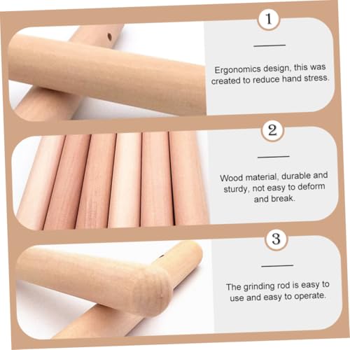 Bastones de madera para triturar alimentos e ingredientes en tus recetas de cocina 7