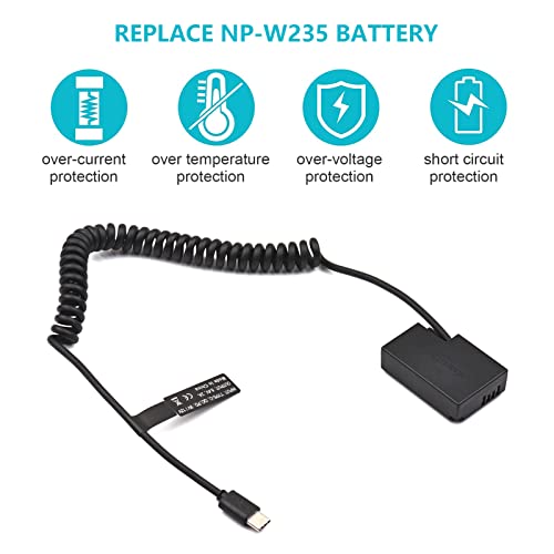Queenser Tipo C para DR-E18 Acoplador CC LP-E17 Substituição da bateria fictícia para Canon RP EOS 7