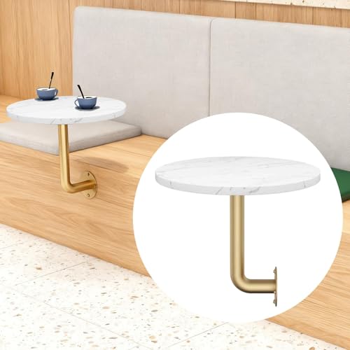Table d'appoint ronde murale en fer avec plateau moderne 40cm - 5