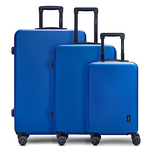 REDOLZ Hartschalen Koffer-Set 3-teilig | Leichte Reise-Trolleys aus hochwertigem, robustem ABS Material | Ultra-leicht für Damen & Herren | 4 Doppelrollen & TSA-Schloss (Essentials 09)