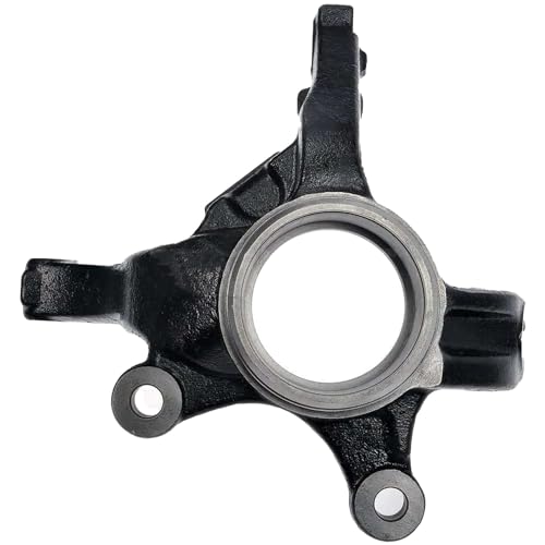 Image of Detroit Axle - Front Left Steering Knuckle for Ford 2005-2012 Escape, 2005-2011 Mazda Tribute Mercury Mariner, 2006 2007 2008 2009 2010 Driver Side Steering Knuckle Assembly Replacement