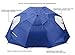 Sport-Brella XL Vented SPF 50+ Sun and Rain Canopy Umbrella for Beach and Sports Events (9-Foot, Steel Blue)