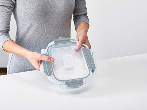 Image of Joseph Joseph Nest Lock Plastic BPA Free Food Storage Container Set with Lockable Airtight Leakproof Lids, 10-Piece, Sky