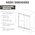 56-60" W x 76" H Sliding Frameless Soft-Close Shower Door, Glass Shower Door with Premium 3/8 Inch (10mm) Thick Tampered Glass, Brushed Nickel Finish, Shower Doors with Explosion Proof Film (ED)