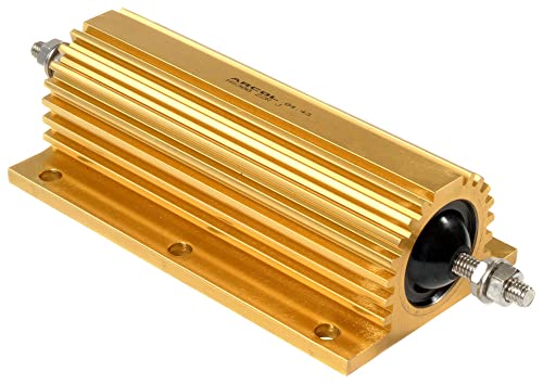 Résistance bobinée ARCOL HS200 4R F 4Ω 200W avec radiateur en aluminium vissé