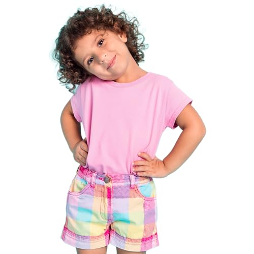 Toddler, Little, and Big Girls T-Shirts, 4-Pack, Cotton Blend, Crew Neck, Ages 18 Months -13 Years4