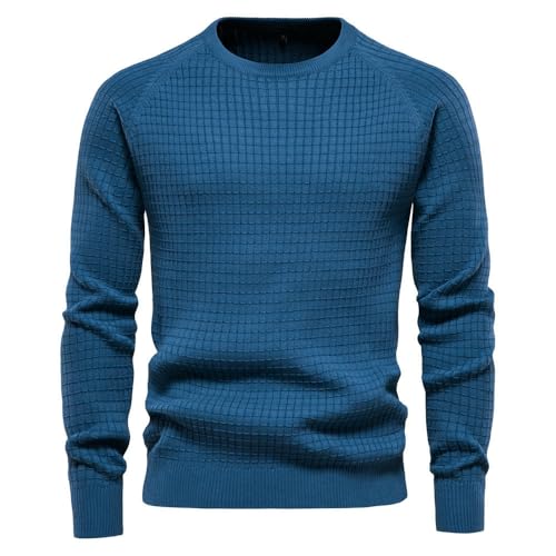 Suéter a cuadros masculino tejido fino de otoño invierno 7