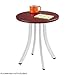 Safco Decori Wood Side Table, Short, Mahogany