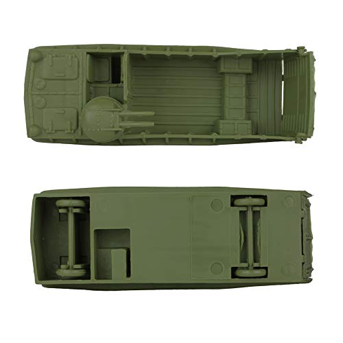BMC Classic Marx Landing Craft - 4pc Tan vs. OD Green Plastic Army Men Vehicles - Thumbnail 6