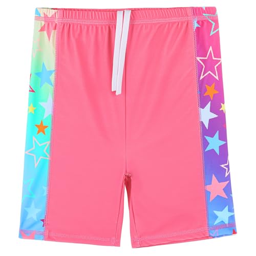 Image of TFJH E Girls Long Sleeve Two Piece Rash Guard Set UPF 50+ 3-13 Y | Stretchy & quick-dry fabric, breathable & lightweight, UPF 50+ sun protection, ideal for pool beach vacation