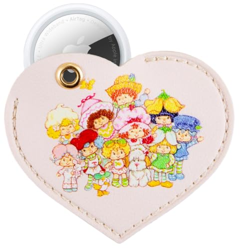 Image of Sonix Keychain Case Compatible with Apple AirTag | Protective AirTag Cover Keychain | Strawberry Shortcake Berry Besties