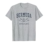 Bermuda Vintage Navy Crossed Oars & Boat Anchor T-Shirt