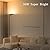 36W Super Bright LED Floor Lamp with Remote Control, Modern Stepless Dimmable Standing Lamp, 350°Rotating Head Tall Torchiere Floor Lamps for Living Room, Bedroom, Office