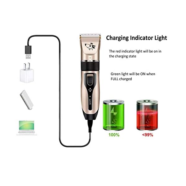 Pet Shaver Dog Clippers Grooming Kit,4 Guiding Combs,Professional Dog Trimmer,Pet Shaver for cats, Low Noise Rechargeable Cordless Pet Shaver,Hair Trimmer for Dogs Cats Pets by LEGAND Pet Shaver Dog Clippers Grooming Kit,4 Guiding Combs,Professional Dog Trimmer,Pet Shaver for cats, Low Noise Rechargeable Cordless Pet Shaver,Hair Trimmer for Dogs Cats Pets by LEGAND