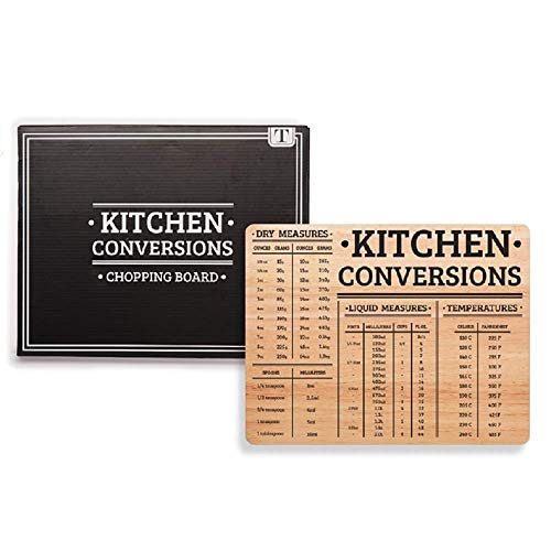 Tabla de cortar Two's Company con conversor de medidas en caja de regalo miniatura 1