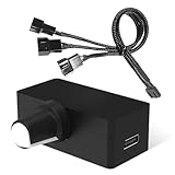 PWM Geschwindigkeitsregler, 4Pin PWM Lüftersteuerung, PWM Regler, DIY Wasserkühlungsoption, USB Type-C-Netzteil, Fan Controller Pwm Speed Knob Controller Für Motoren Wasserpumpen