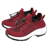 Orthopedic Tennis Shoes for Women Arch Support Wide Width Comfort Wear Orthowear Shoes Men Comfortwear Ortho Shoe for Women Plantar Fasciitis Fashion Sneakers Slip On Walking Barefoot Unisex B-red