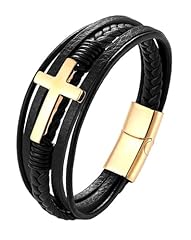 Gold Clasp & Black Leather