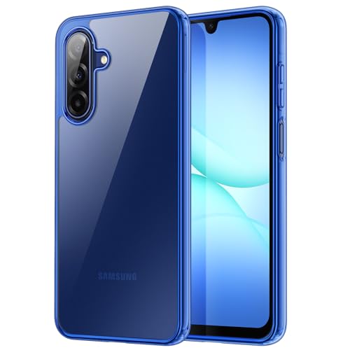 JETech Funda para Samsung Galaxy A17 5G / 4G 6,7 Pulgadas, Carcasa Anti Amarillo Antigolpes Protectora, Respaldo Anti Arañazos PC Dura (Azul)