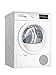 Bosch WTG86402 Série 6 Sèche-linge à condensation/B / 616 kWh/an / 9 kg/blanc avec porte en verre/AutoDry/Filtre EasyClean/SensitiveDrying System