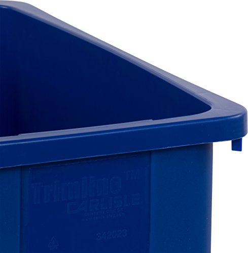 Carlisle Foodservice Products 34202314 Trimline Rectangle Waste Container Trash Can Only, 23 Gallon, Blue #TOP2