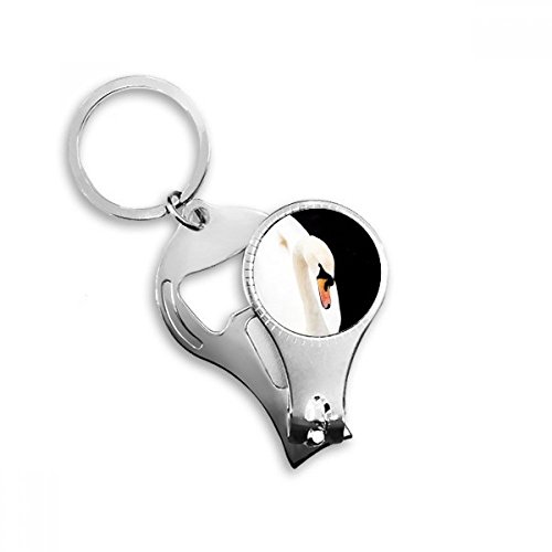 Porte-clés cygne blanc animal sauvage pour vos clés de maison - 2