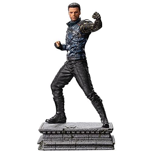 Figurine de collection Bucky Barnes Iron Studios idéal pour décorer un bureau de geek passionné
