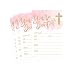 50 Pink Religious Invitations, Confirmation, Holy Communion, Baptism, Christening, Baby Dedication or Blessing, Reconciliation, 1st First Communion Invites, Easter Party Invitation Cards