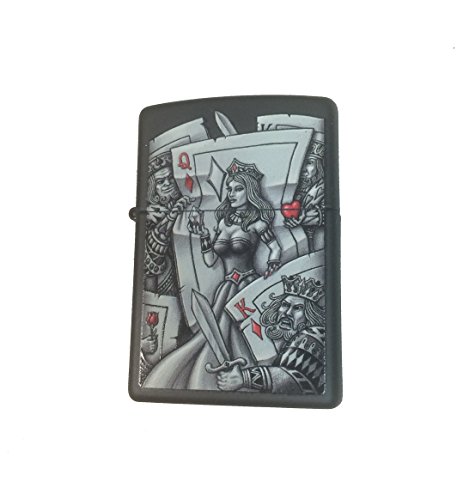 Encendedor Zippo Custom Graphic Queen of Diamonds miniatura 4