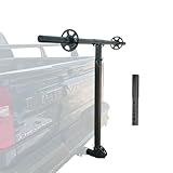 KOKSHELY Truck Bed Extender Hitch Mount | Adjustable 4-Position Hitch Extender, Bed Extenders for Trucks & SUV, Ideal for Kayaks, Ladders, Lumber & Oversized Cargo, Reflective Tape