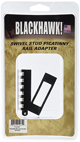 BLACKHAWK Swivel Stud Picatinny Rail Adapter, Black, Medium/6.5