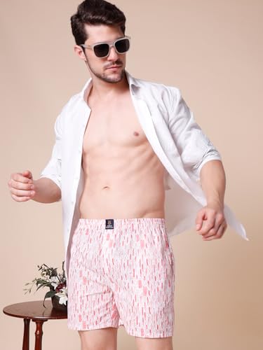 Image of Urban Scottish Ultra-Comfortable Men's Boxer Pants - 100% Cotton Material with A Stylish Print - Soft and Stretchy Elastic Waist Band - Dynamic Movement and Hardwearing Stitching - Breathable with A Gentle Snug Fit