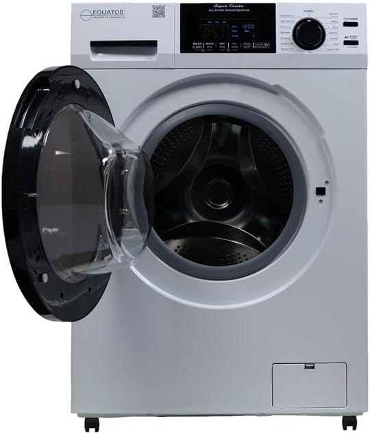 Pemberly Row All-in-One Washer Dryer w/Pet Cycle - 1.62cf/15lbs+Portability Kit