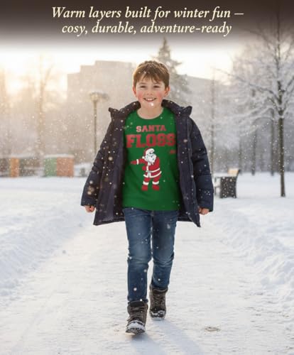 Pull pullover Noël vert enfant 9-10 ans, le cadeau idéal pour filles et garçons - 2