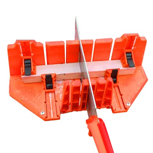 Streysisl Boîte de scie à onglet | Boîte de sciage et de serrage pour le travail du bois, angles réglables, boîte de scie à onglet, multifonction, pour sculpteur charpentier coupe précise