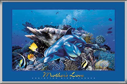 Mother's Love クリスチャン ラッセン フレーム付き Amazon.co.jp: ポスター クリスチャン ラッセン Mothers Love