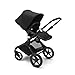 Bugaboo Fox Complete Full-Size Stroller, Black - Fully-Loaded Foldable Stroller with Advanced Suspension and All-Terrain Wheels