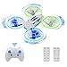 Ridge's Puddle S60 Drohne für Kinder - Mini Drone mit LED Lichter RC Quadcopter Spielzeug ab 6 7 8 9 10 Jahre Geschenke für Jungen Mädchen Anfänger 2 Akkus