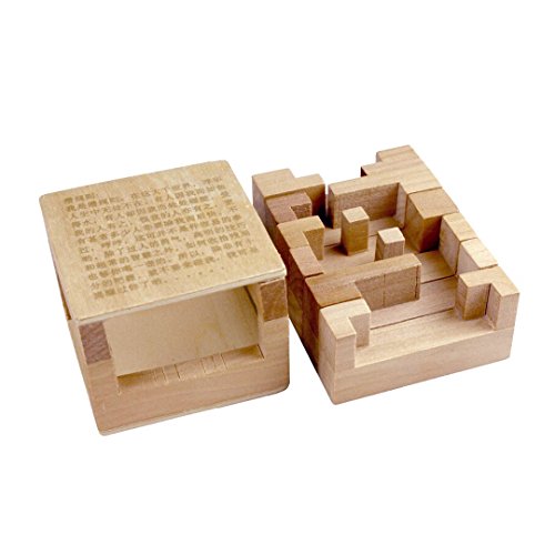 Kingou Chinese 3D Wooden Inside Story Puzzle Interlocked Burr Puzzles Disentanglement Magic Cube #TOP2