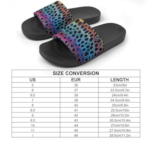 Rainbow Trout Skin PVC Slippers Sandals for Women Men Open Toe Soft Cushioned Non-Slip Sandal for Indoor Outdoor2