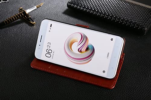 Image of Dkandy for Oneplus 11R 5G, Vintage Leather Flip Wallet Case Stand with Card Holder & Magnetic Closure Flip Cover for Oneplus 11R 5G - (Vintage Brown)