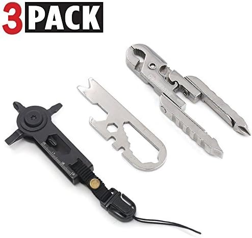 3pc Set Keychain Multitools Gift Tin, Including Screwdriver, Plier, Wrench,