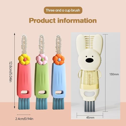3 in 1 Multifunctional Insulation Bottle Cleaning Brushes - Home Kitchen Cleaning Tools for Cups
