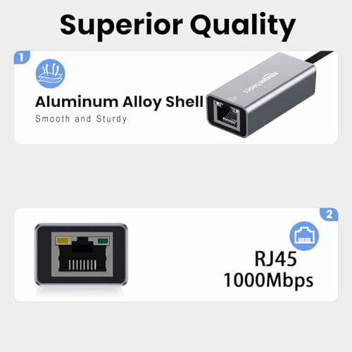 amazon basics Store Amazon Basics USB to Ethernet Adapter - Gigabit - Image 7