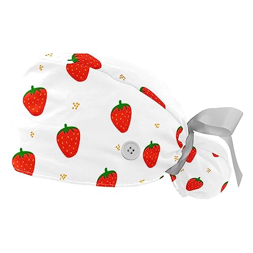 Calot de travail fraise pour cuisine et milieu médical hygiénique VERED