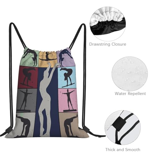 girlish Who Loves Gymnastics drawstring bags Swimming drawstring bag small drawstring bags3